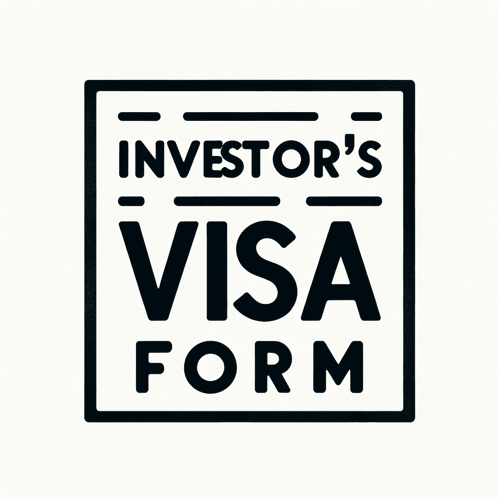 The picture where is written: investor's visa form