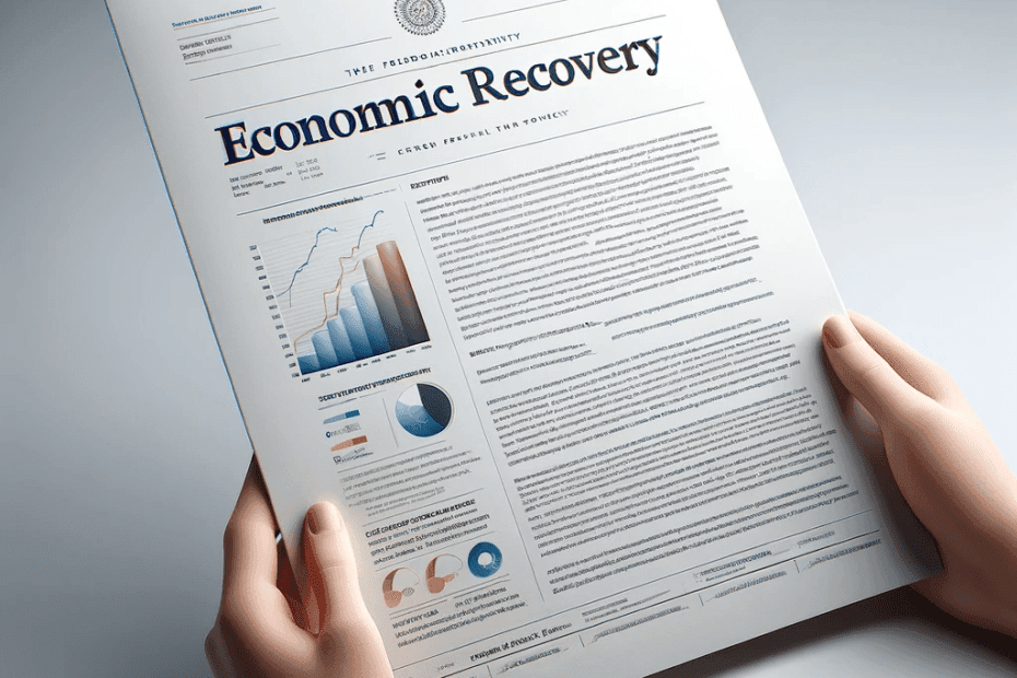 The document with the words: "economic recovery order"